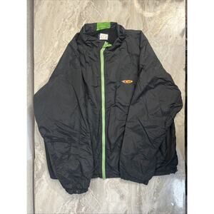 Vintage Wendy’s Employee Work Jacket 1990’s‎ Y2K Nylon Size 2 XL Black Rare